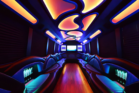 party bus interior