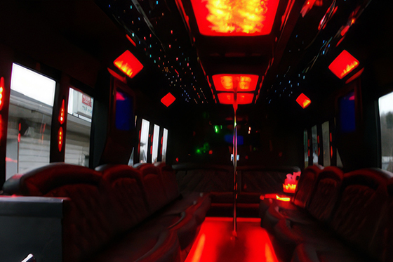 white limo bus